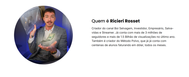 Uma Máquina de Renda: O Método Polvo 4×1 de Ricieri Rosset