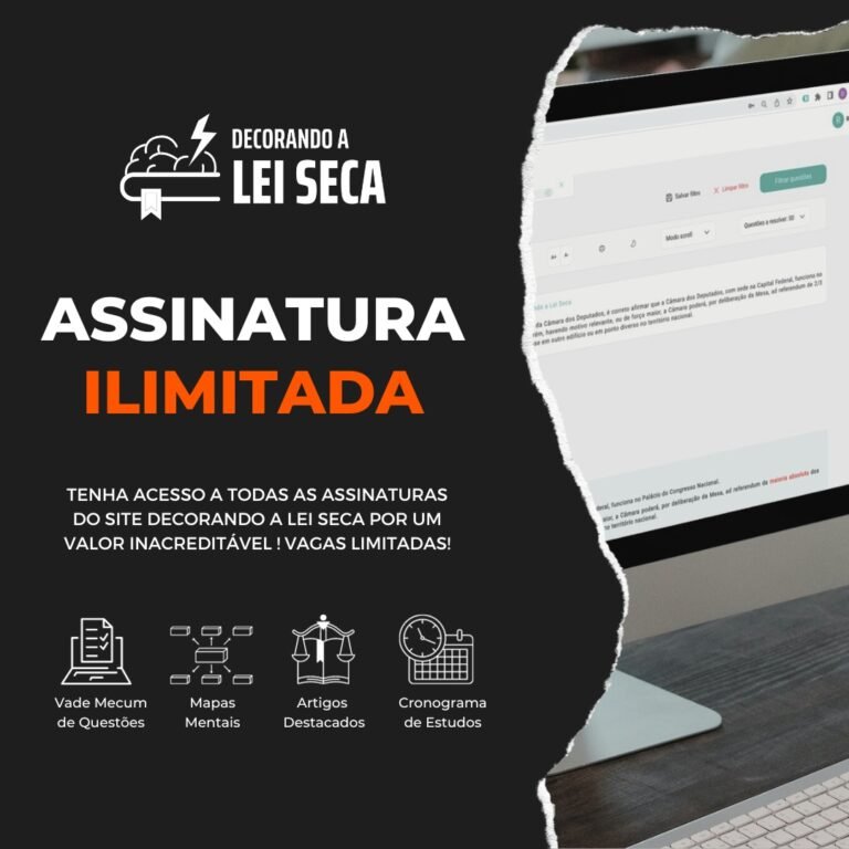 Mapas mentais + Decorando a Lei Seca: Sua Aprovação em Concursos Começa Aqui