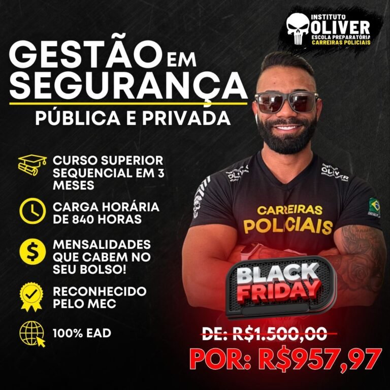 Análise Review 2026 – Curso Superior Sequencial de Gestão em Segurança Pública e Privada (Instituto Óliver)