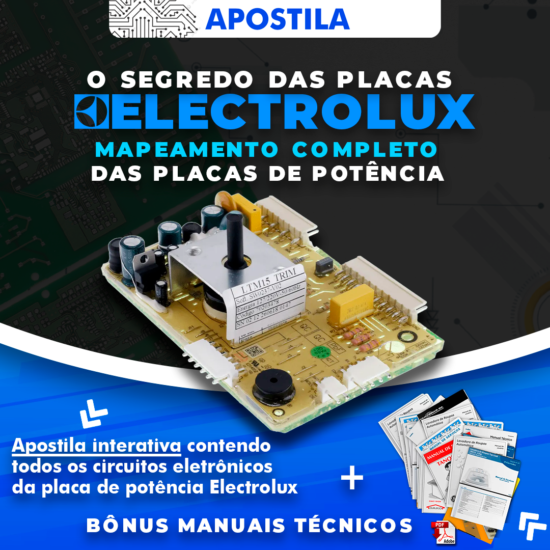 Apostila Segredo das Placas Electrolux e o Risco de Dependência Técnica em Reparos de Linha Branca CURSOSS