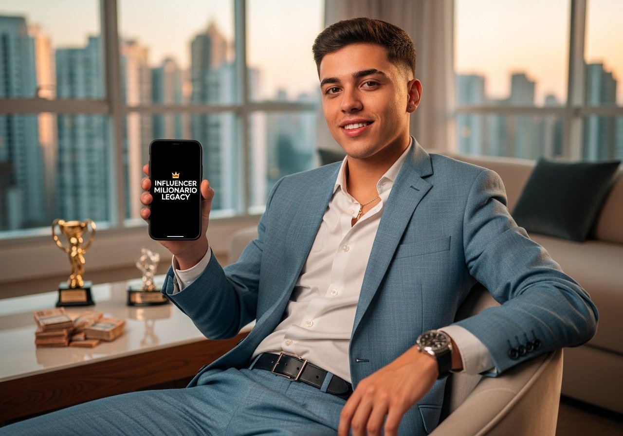 Influencer Milionário Legacy: Cresça no YouTube em 2026 CURSOSS