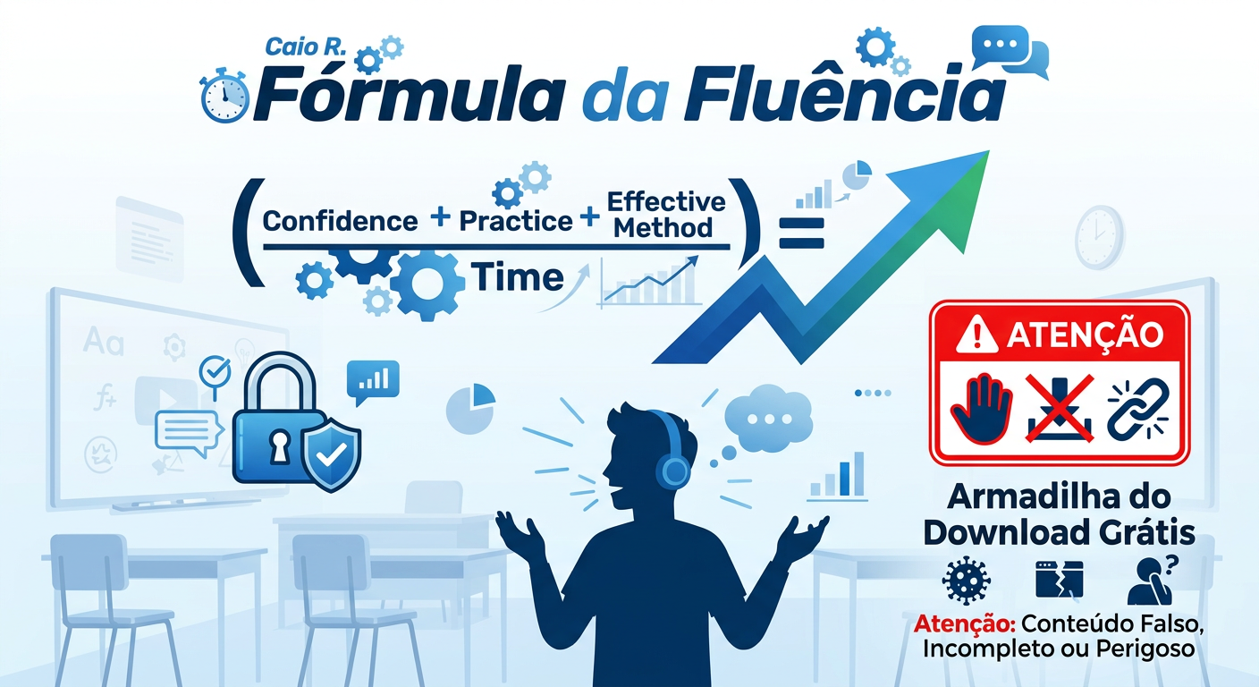 Fórmula da Fluência Caio R: O Atalho do Login Oficial vs. A Armadilha do Download Grátis