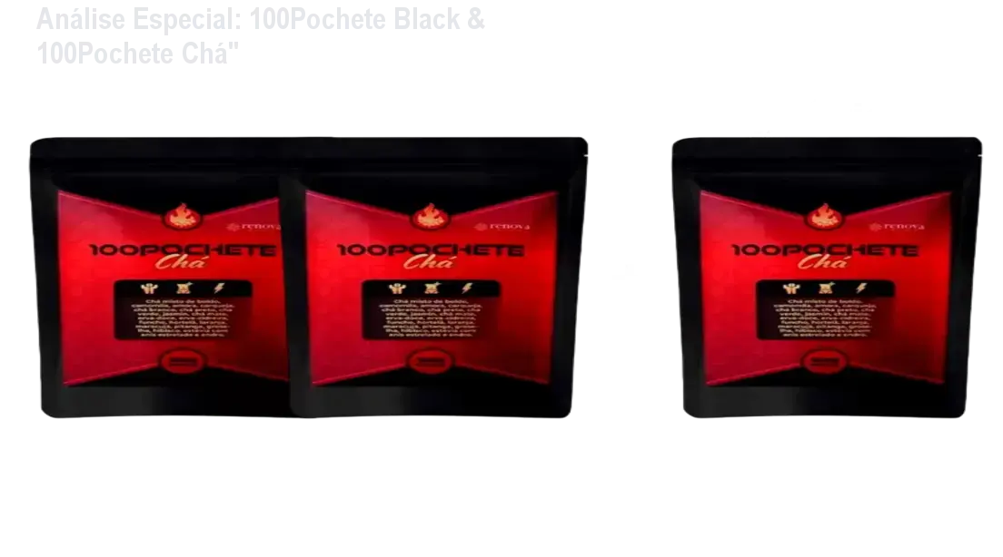 Capa do produto 100Pochete Black & 100Pochete Chá"