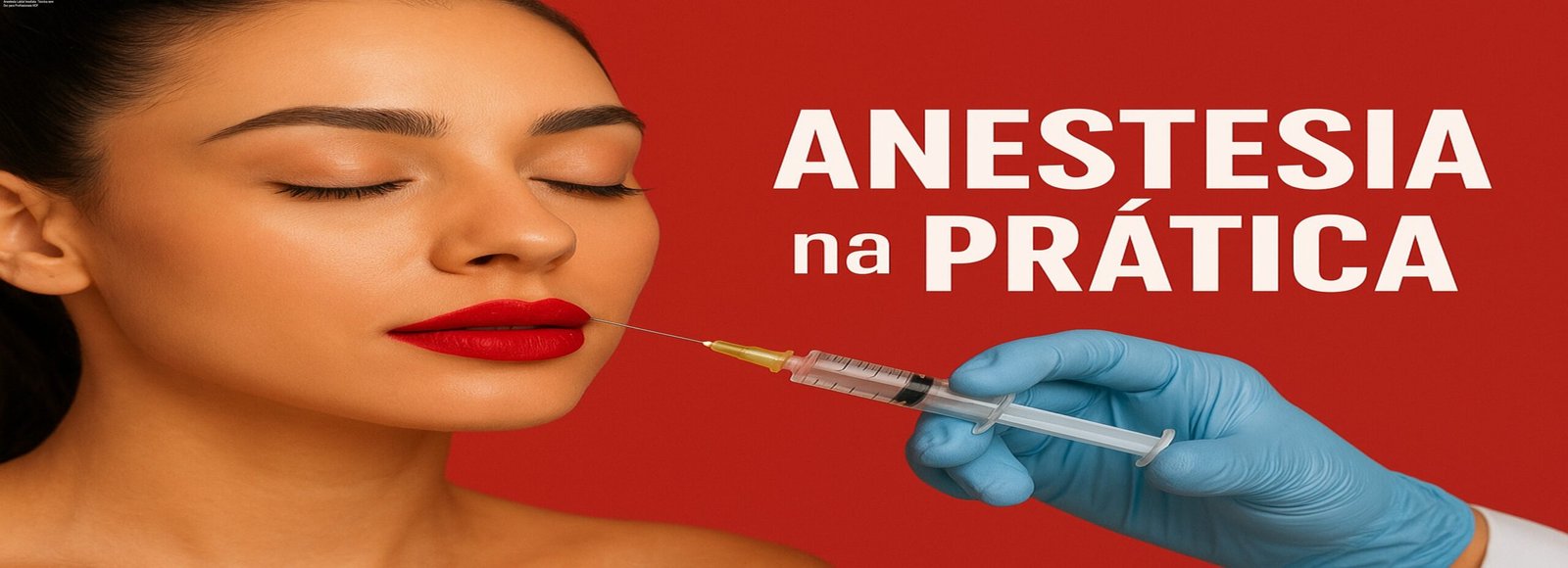 Imagem do curso Anestesia Labial Imediata mostrando técnica indolor para profissionais de Harmonização Orofacial