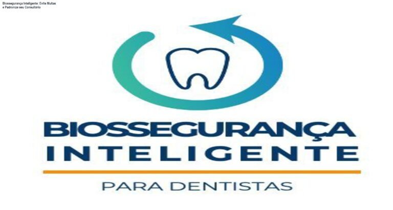 Imagem do curso Biossegurança Inteligente mostrando dentista aplicando protocolos de esterilização para evitar multas sanitárias
