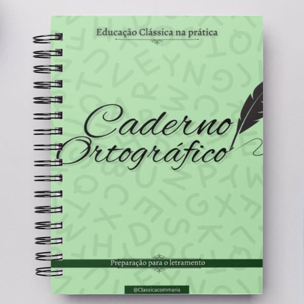 Caderno Ortográfico funciona, escrita sem erros, método clássico para pais de homeschool 1 https://cursoss.com.br/caderno-ortografico-funciona-escrita-sem-erros-metodo-classico-pais-homeschool/ Capa do Caderno Ortográfico de Sabrina Cruz, material digital clássico que ensina ortografia em 15 minutos diários para crianças de 6 a 12 anos