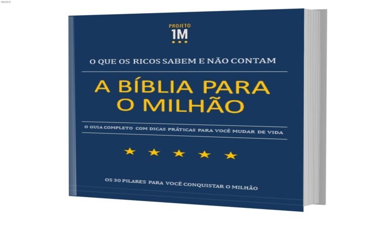 Capa do e-book A Bíblia para o Milhão mostrando caminho para sucesso financeiro