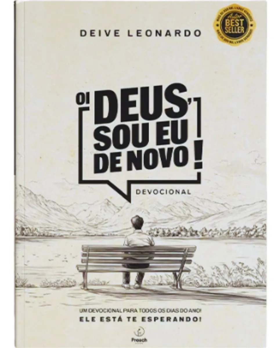 Capa do devocional Oi Deus, Sou Eu De Novo de Deive Leonardo, guia espiritual diário