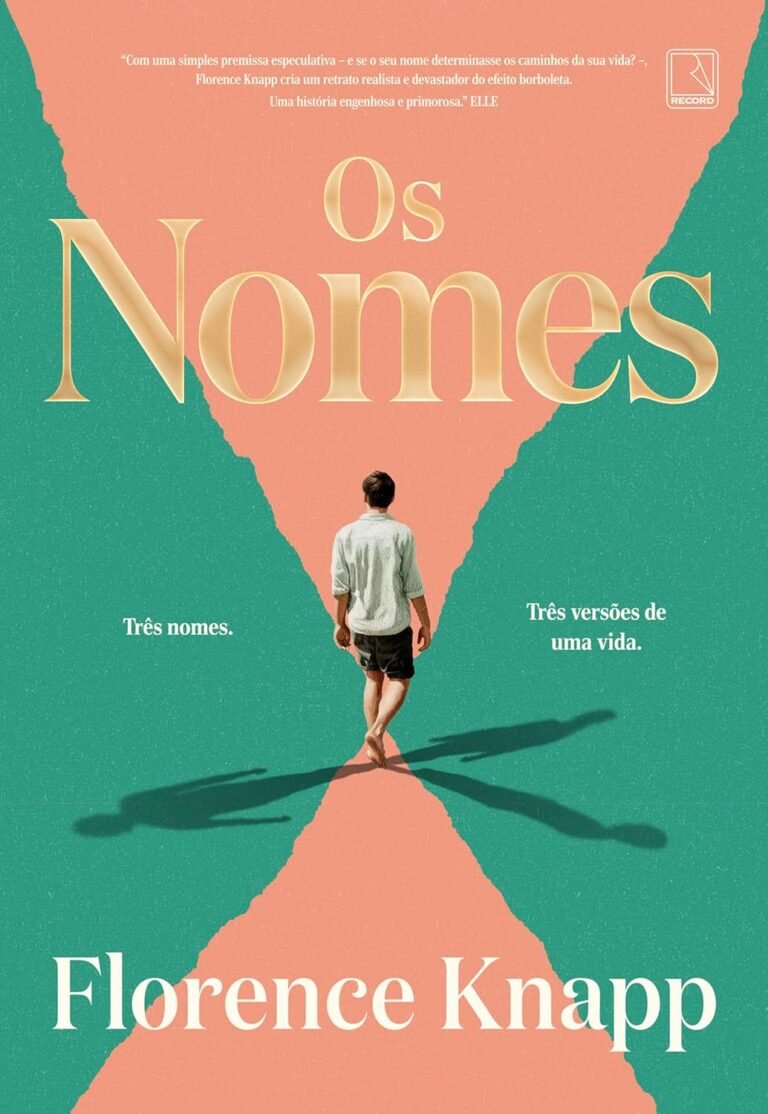 Capa do livro Os Nomes de Florence Knapp mostrando três caminhos de nomes simbolizando escolhas de vida