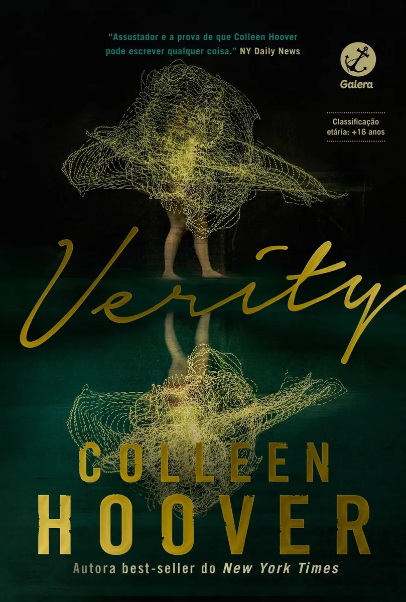 Capa do livro Verity de Colleen Hoover, thriller psicológico em promoção por R$ 34,99