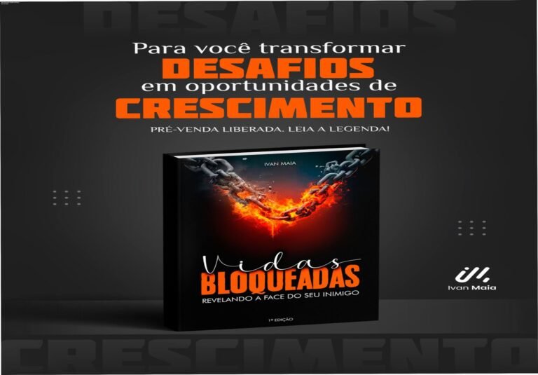 Capa do e-book Vidas Bloqueadas de Ivan Maia mostrando a solução para autossabotagem