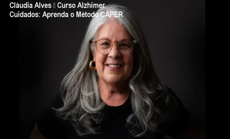 Instrutora Cláudia Alves ensina técnicas práticas do método CAPER para cuidadores de Alzheimer