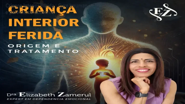 Capa do curso Criança Interior Ferida da Dra. Elizabeth Zamerul mostrando técnica de reparentalização para curar traumas de infância