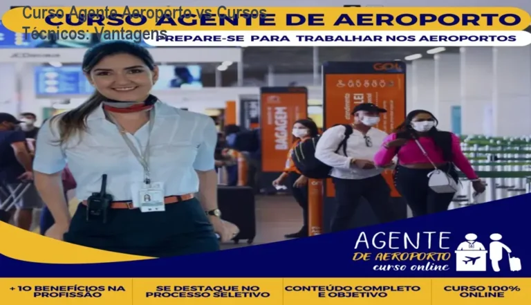 Curso online de agente de aeroporto mostrando como conseguir vagas na aviação