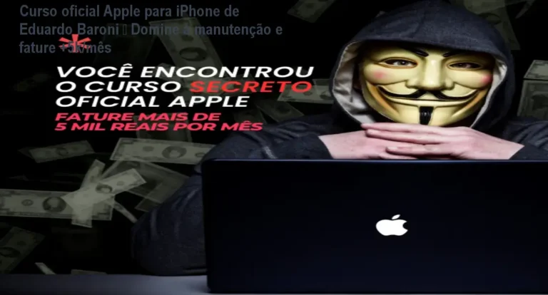 Curso oficial Apple para iPhone de Eduardo Baroni – Domine a manutenção e fature +5k/mês 5 https://cursoss.com.br/produto/ Imagem do curso oficial Apple para iPhone mostrando o manual secreto e ferramentas de reparo utilizadas por Eduardo Baroni