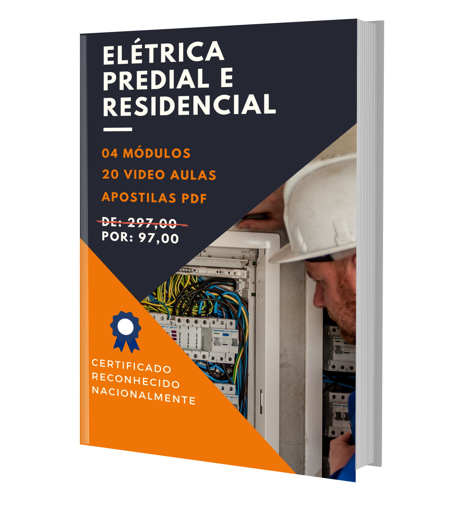 Curso Elétrica Predial: Funciona, Prático e Para Iniciantes 1 https://cursoss.com.br/curso-eletrica-predial-funciona-pratico-iniciantes/ Eletricista aprendendo instalações elétricas prediais e residenciais com curso online prático e certificado