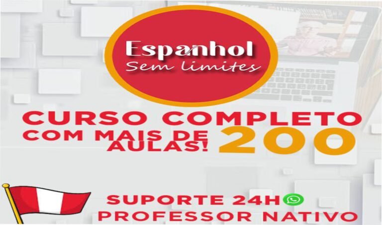 Curso Espanhol Sem Limites — Fale fluente rápido, aulas ao vivo e garantia de 7 dias 5 https://cursoss.com.br/tce-sc-discursiva-cara-de-prova-domine-estru/ Imagem promocional do Curso Espanhol Sem Limites com professor nativo e destaque para aulas ao vivo, prática de conversação e garantia de 7 dias