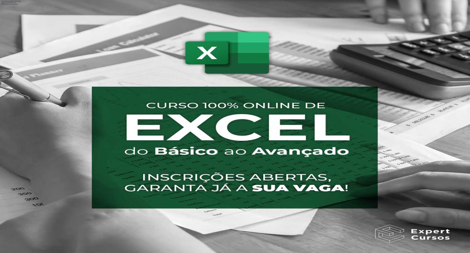 Curso de Excel Expert: Domine Power Query, IA e Automação para Profissionais de Administração 1 https://cursoss.com.br/curso-excel-expert-power-query-ia-automacao/ Imagem do Curso de Excel Expert mostrando planilhas avançadas, automação com IA e benefícios de produtividade para gestores