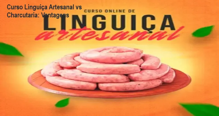 Imagem mostrando o curso online de Linguiça Artesanal de MR Virtus, destacando receitas, técnicas e possibilidade de ganhar dinheiro vendendo linguiças caseiras