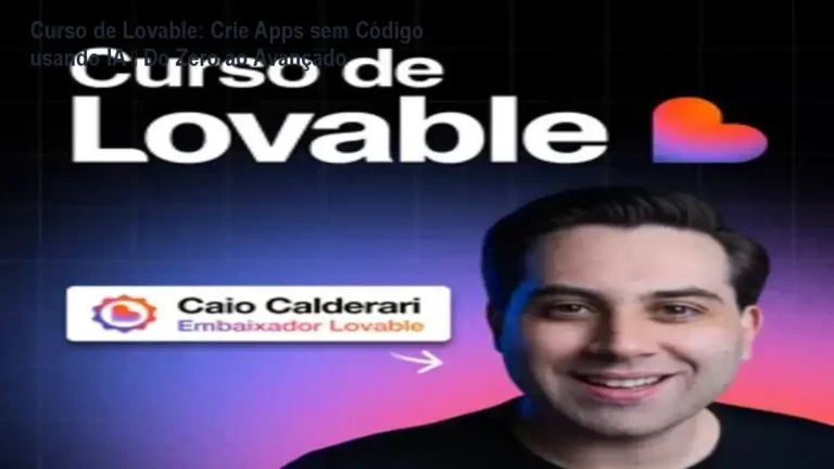 Curso de Lovable: Crie Apps sem Código usando IA – Do Zero ao Avançado 3 https://cursoss.com.br/assinatura-analise-yield-inteligencia-de-mercado-2/ Aluno criando um aplicativo web com IA usando o curso de Lovable sem programar