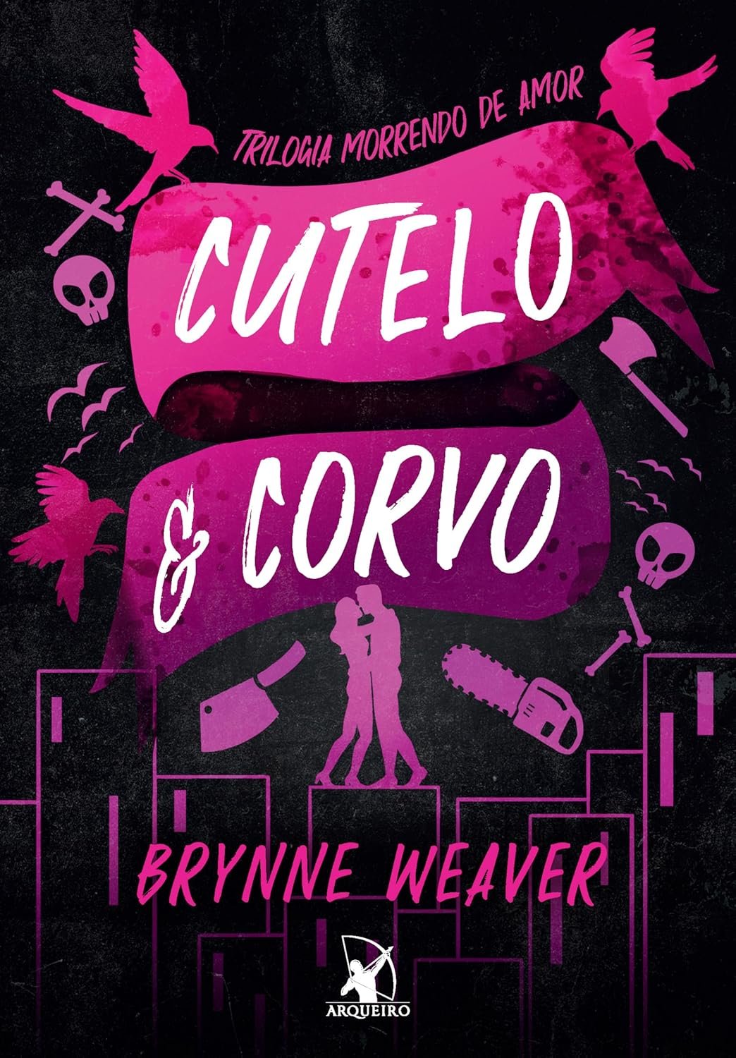 Cutelo e Corvo Brynne Weaver ebook dark romance humor assassinos rivais Rowan Sloane competição anual amor perigoso trilogia Morrendo de Amor