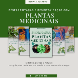E-book de desparasitação natural e desintoxicação com plantas medicinais, protocolos fitoterápicos para saúde intestinal