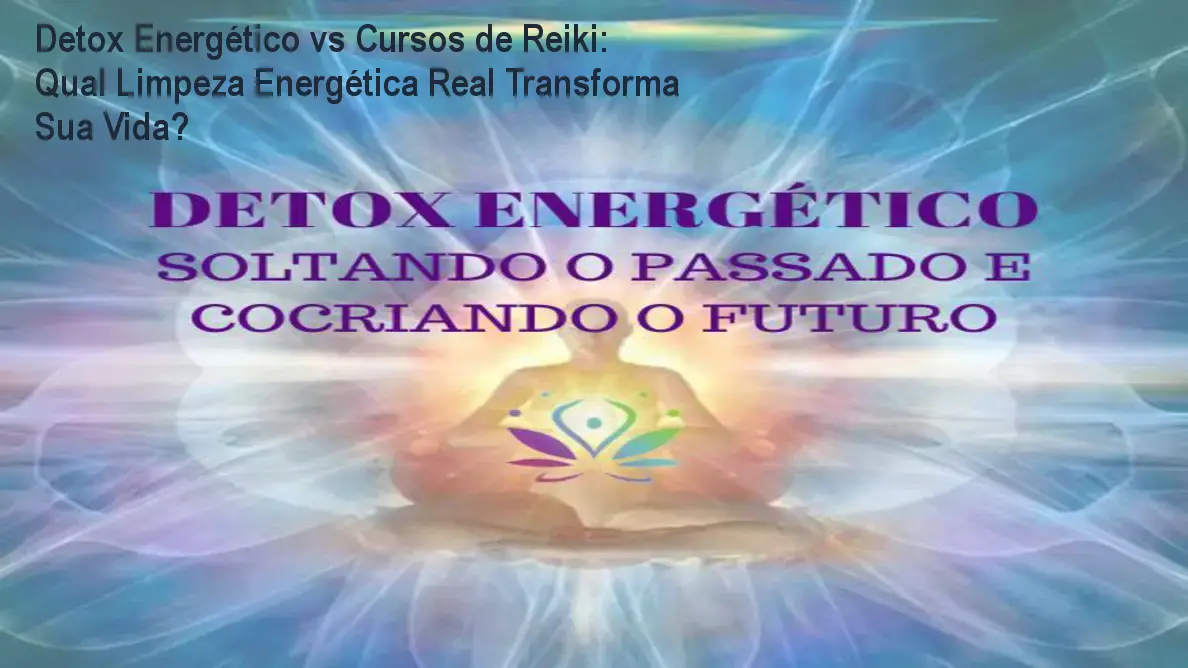 Imagem mostrando a prática de corte de cordões energéticos no Detox Energético de Claudete Martori, destacando a limpeza profunda e a sensação de leveza