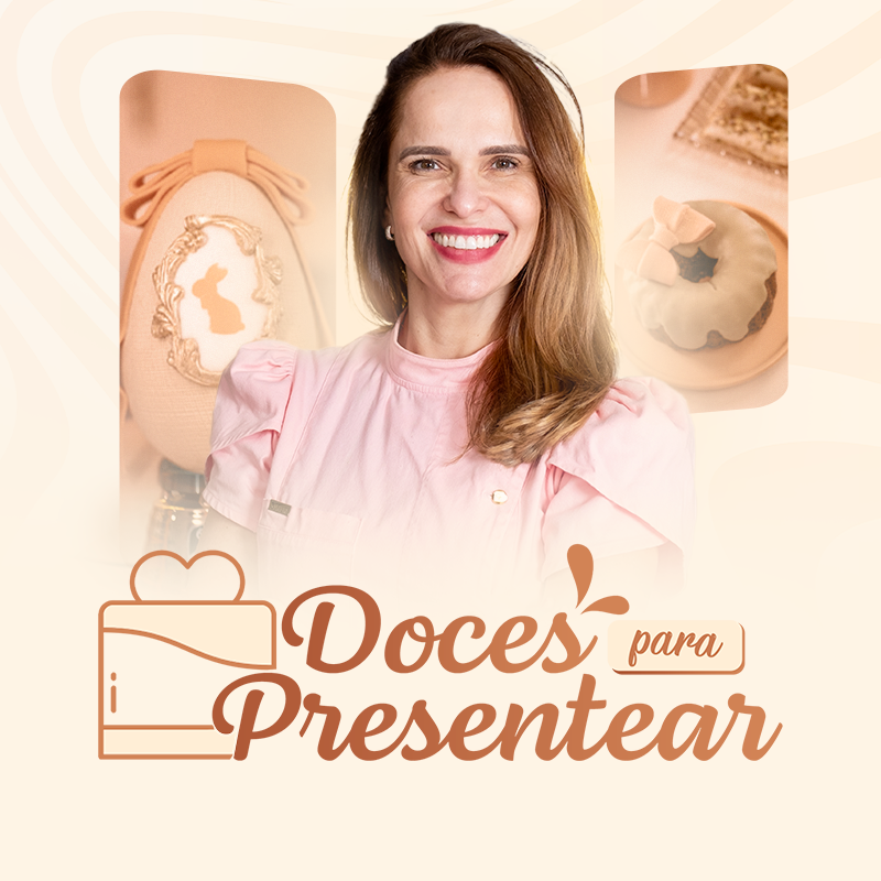 Doces artesanais premium em embalagens elegantes, com detalhes de técnicas de confeitaria europeia, como modelagem de chocolates e decoração de cupcakes. Ferramentas profissionais e foco em estética de presente.