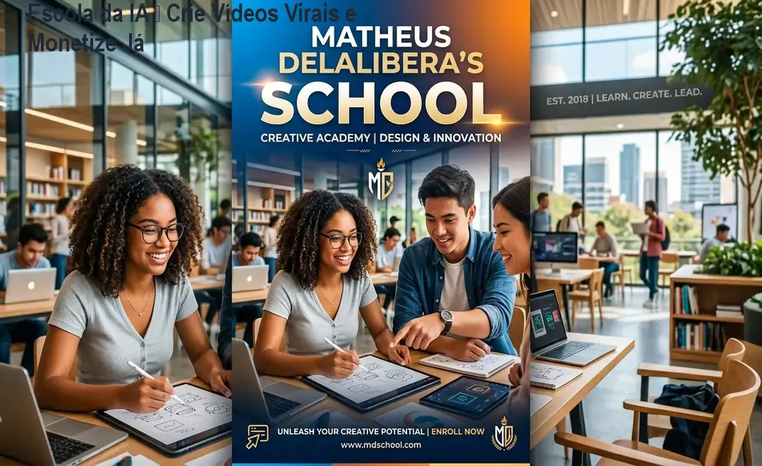 Escola da IA – Crie Vídeos Virais e Monetize Já 1 https://cursoss.com.br/escola-da-ia-crie-videos-virais-monetize-acesso-vitalicio-oferta-oficial/ Aluno usando ferramentas de IA da Escola da IA para criar vídeos virais sem câmera