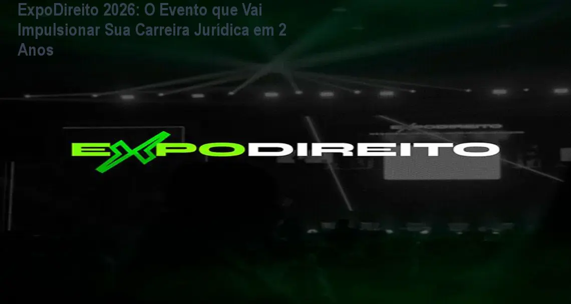 Profissionais do Direito networking na ExpoDireito 2026, trocando cartões e ideias estratégicas