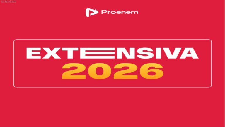 Curso Extensiva 2026 com aulas dinâmicas que aumentam a retenção e ajudam a passar no ENEM