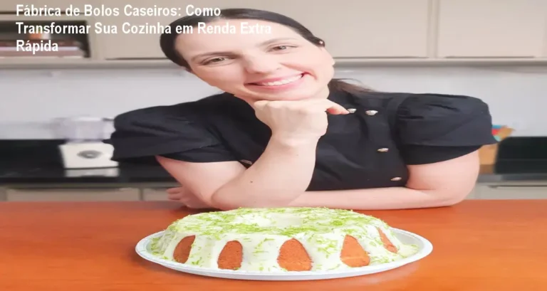 Imagem do curso Fábrica de Bolos Caseiros mostrando a chef Lumma Peixoto preparando bolos em uma cozinha caseira