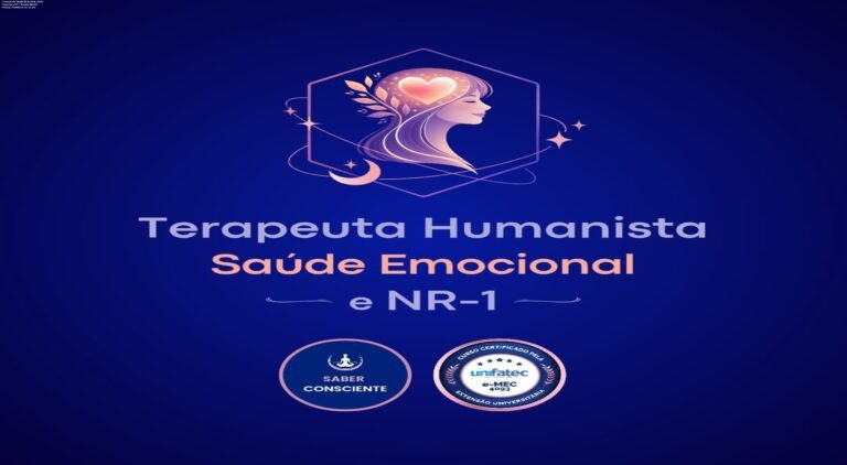 Imagem da Formação em Terapias Humanistas, Saúde Emocional e NR-1 mostrando aprendizado prático e crescimento profissional
