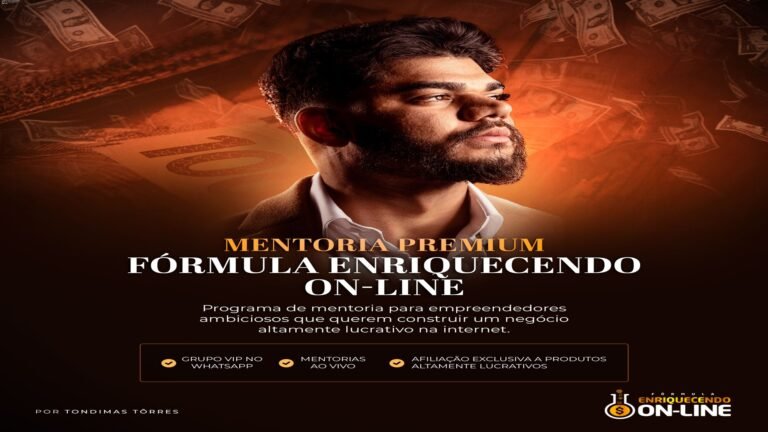 Tondimas Fórmula Enriquecendo Online VIIP: Aprenda a Vender do Zero com Mentoria VIP 6 https://cursoss.com.br/durazul/ Imagem do curso Fórmula Enriquecendo Online VIIP mostrando suporte VIP e aulas práticas para gerar renda extra online