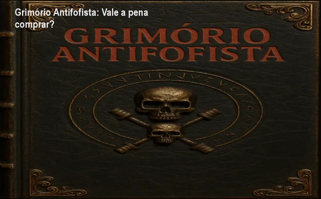 Capa do Grimório Antifofista mostrando técnicas de silêncio para proteger a reputação