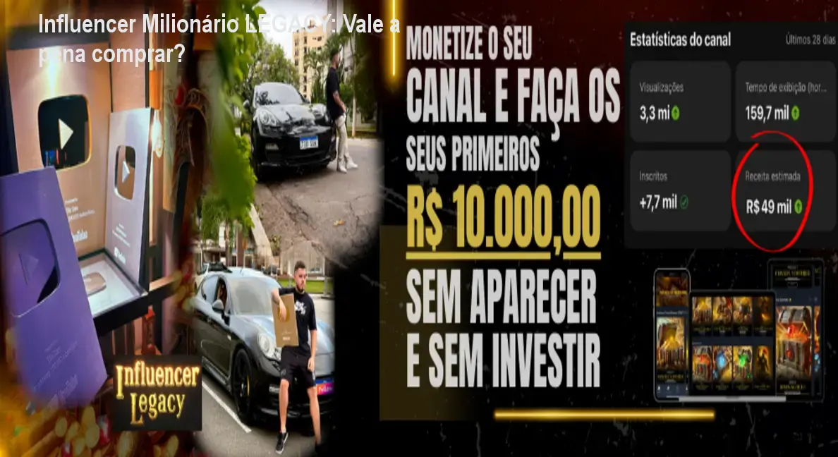 Influencer Milionário LEGACY: Vale a pena comprar?