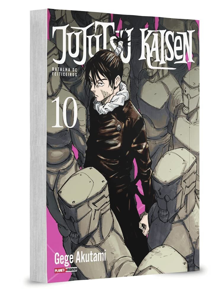 Capa do livro Jujutsu Kaisen: Batalha de Feiticeiros Vol. 10, de Gege Akutami, edição Panini 2022