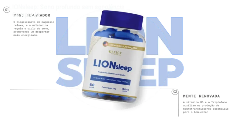 LIONsleep: Sono profundo sem sonolência – Compre já 5 https://cursoss.com.br/ebook-viver-de-cupcake-ganhe-lucro-rapido/ Cápsula de LIONsleep ao lado de travesseiro, representando sono profundo e bem‑estar