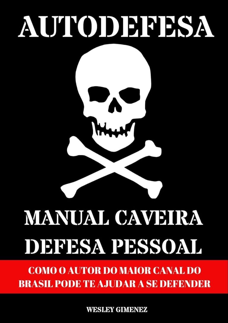 Capa do livro Manual Caveira de Defesa Pessoal mostrando estratégia de autodefesa urbana