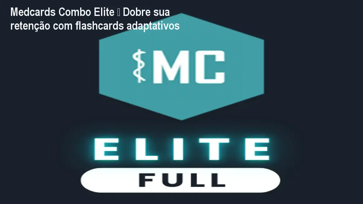 Estudante de medicina usando Medcards Combo Elite no celular, revisando flashcards com algoritmo de repetição espaçada