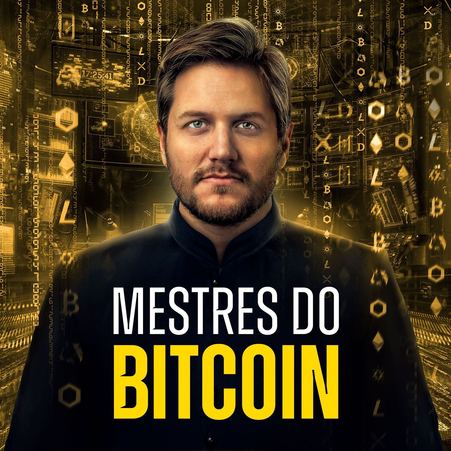 Imagem ilustrativa do curso Mestres do Bitcoin de Augusto Backes, mostrando aulas de análise técnica e estratégias de criptomoedas