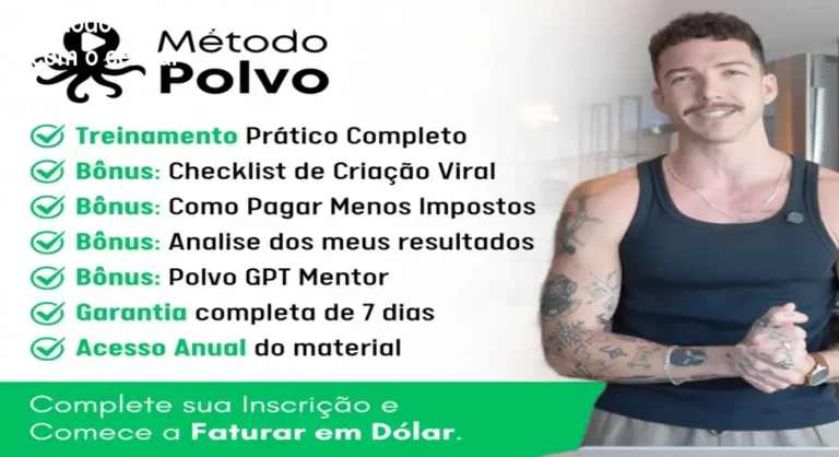 Imagem do curso Método Polvo 4x1 mostrando renda em dólares pelo celular