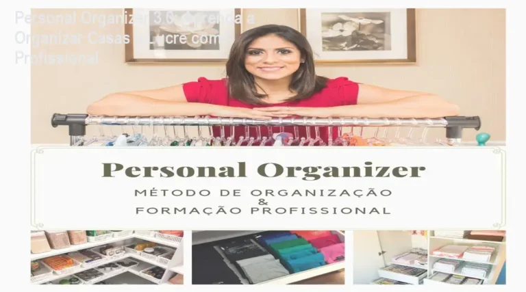 Imagem do curso Personal Organizer 3.0 mostrando a instrutora apresentando o método de organização para casas reais