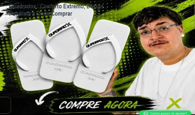 Pessoa usando Quadradox, calçado quadrado que oferece conforto imediato e estilo futurista