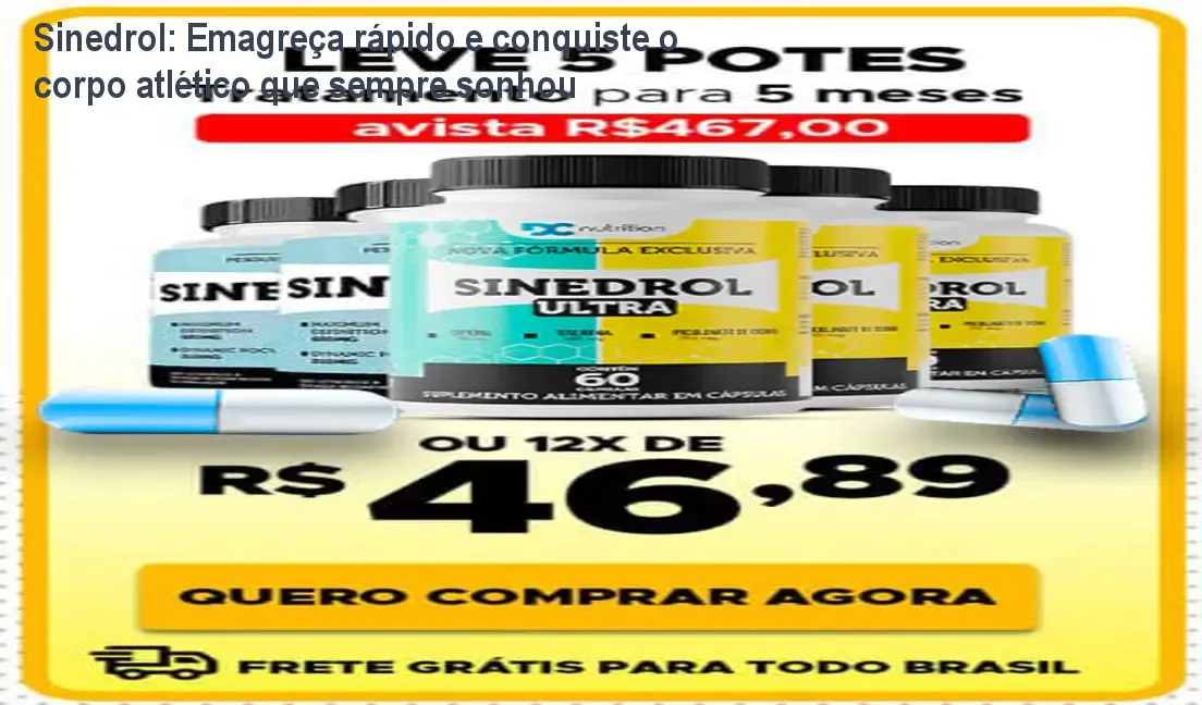 Sinedrol: Emagreça rápido e conquiste o corpo atlético que sempre sonhou