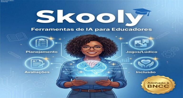 Captura da tela da plataforma Skooly IA mostrando geração de planos de aula alinhados à BNCC