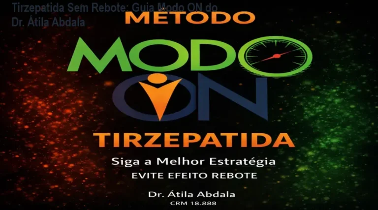 Capa do Protocolo Modo ON que ensina a usar tirzepatida sem ganhar peso e protege a massa muscular