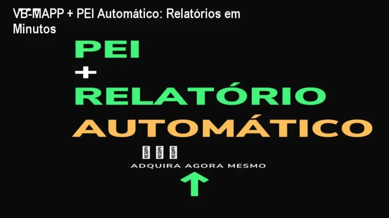 Planilha automática que gera relatório VB‑MAPP e PEI para terapeutas ABA
