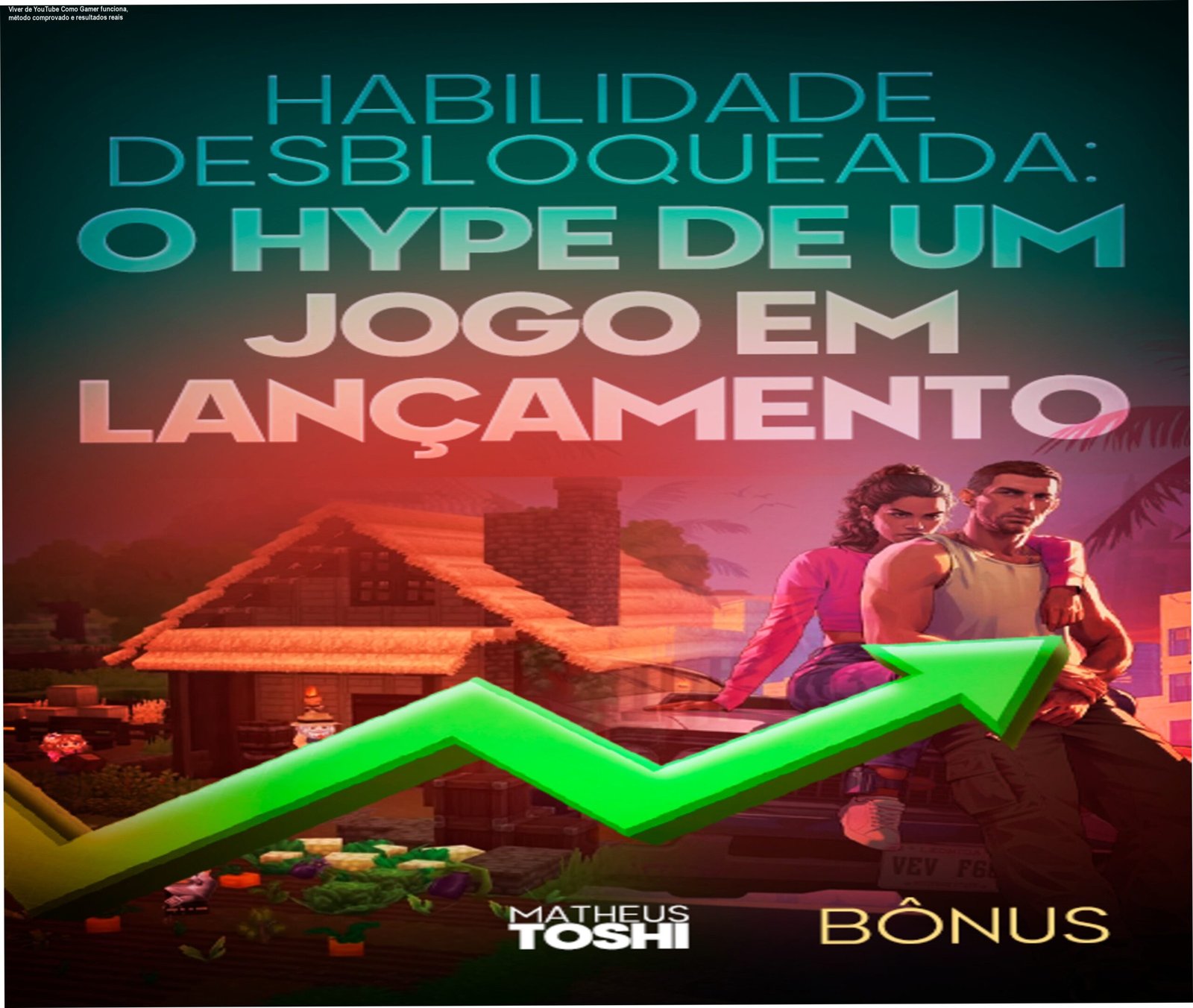 Imagem do curso Viver de YouTube Como Gamer mostrando método prático para viralizar vídeos e ganhar dinheiro
