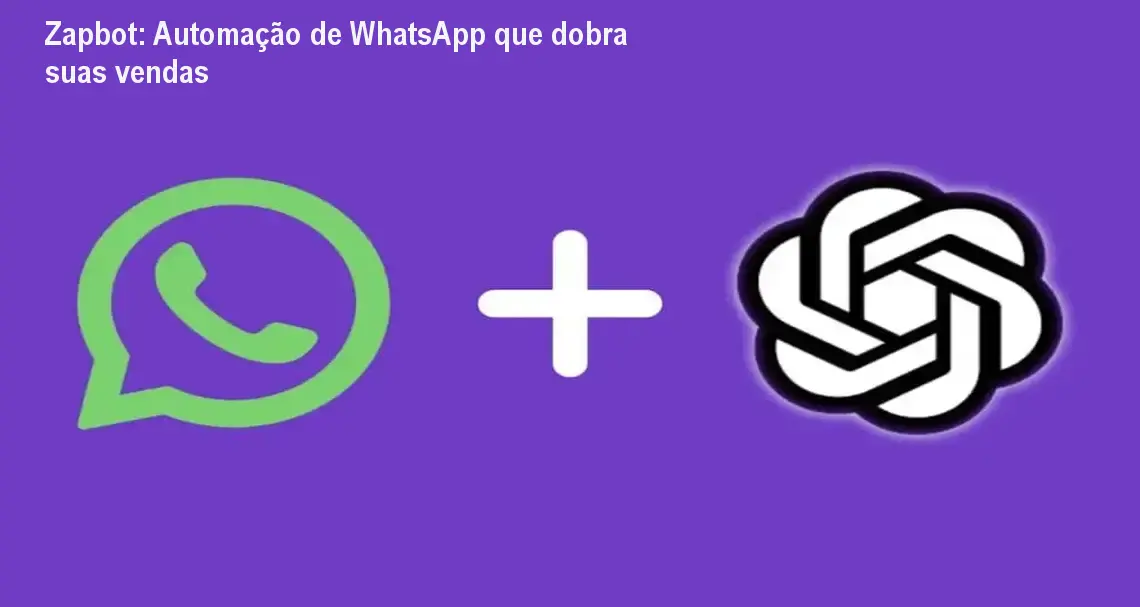 Zapbot mostrando a interface no‑code que envia áudios como gravados e integra ChatGPT para respostas automáticas no WhatsApp